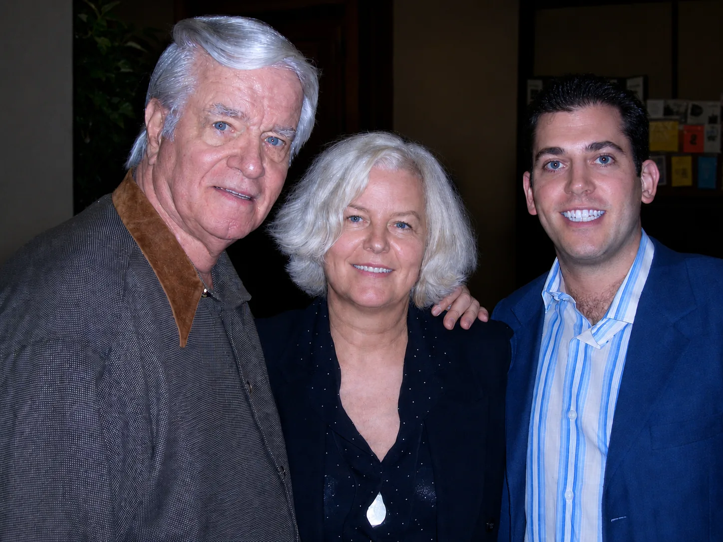 Bob Elliott, his wife Happy Elliott, and Ted Myerson together on September 11, 2004